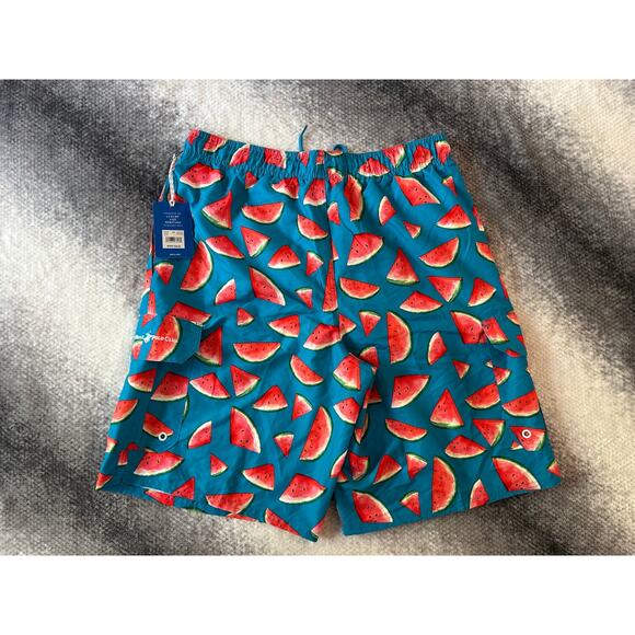 Beverly Hills Polo Club Mens Swim Lined Watermelon Citrus Shorts Size Large - Picture 2 of 10
